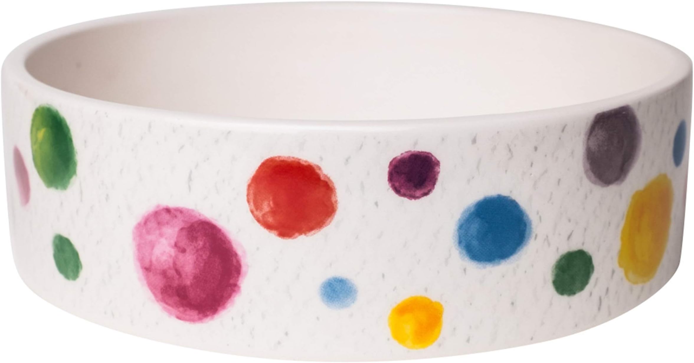 Park Life Designs Medium Pet Bowl, Boavista Pattern, 6-1/4 inch Heavyweight Ceramic Dish Stays Put, Microwave and Dishwasher Safe