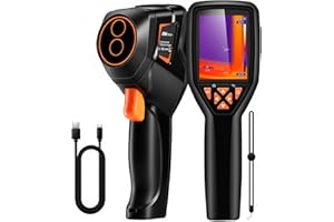 ANXTECH Handheld Thermal Camera, 120x90 IR Resolution, Mini Thermal Imager with -4°F~1022°F, 25 Hz, 320x240 Super Resolution, Infrared Imager with PC Analysis for Home Inspection HVAC Maintenance