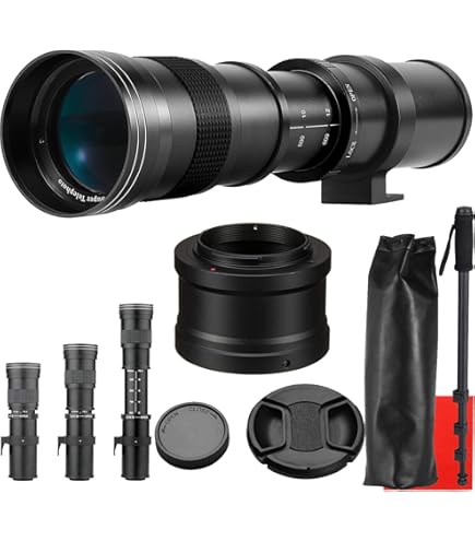 Amazon.com : Professional 420-1600mm f/8.3 HD Manual Telephoto