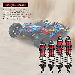 4PCS 1/10 RC Car Shocks Front & Rear Shock Absorber