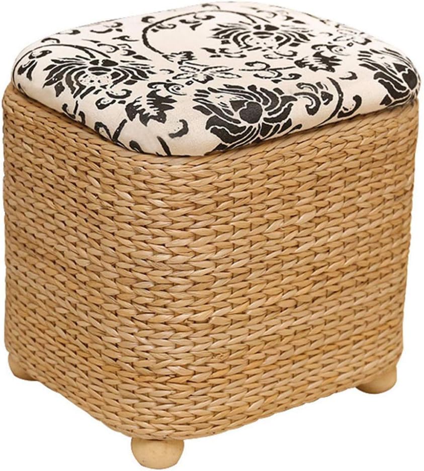 Z-MTYFGZBQ Escalera De Mano MaderaReposapiés Cofre de Almacenamiento