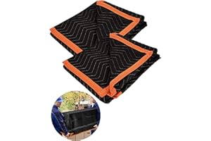 SHINOK Moving Blankets 40 * 72in Heavy Duty Packing Blankets for Furniture Moving Wrapping 2 Pack Furniture Pads for Quilted Mover