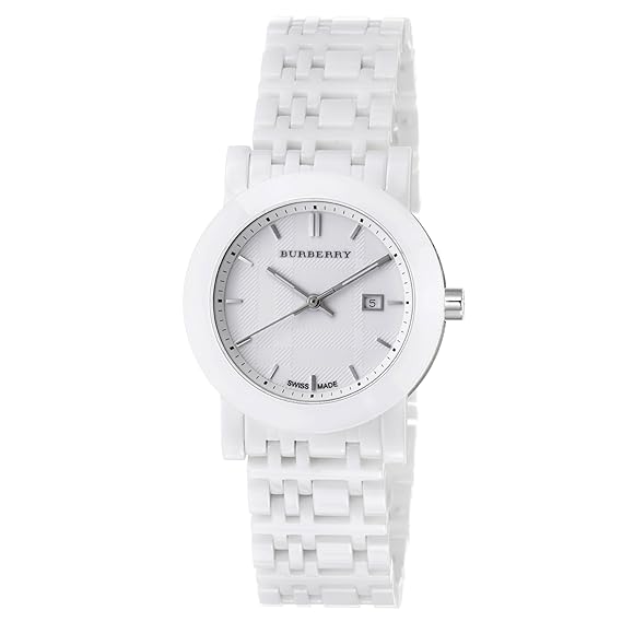 Burberry Women's BU1870 Ceramic White Ceramic Bracelet Watch Burberry Watches