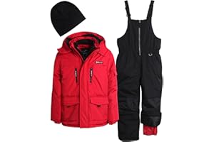 iXtreme Boys’ Snowsuit – 2 Piece Heavyweight Insulated Ski Jacket and Snow Bib (4-18)