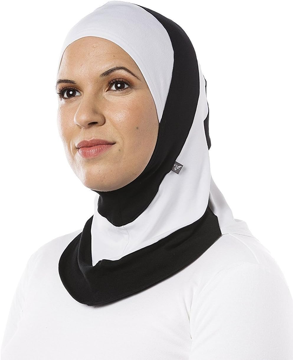 Muslim Fitness Sports Hijab for Women and Girls – Full Cover Islamic Fitness Bonnet Cap Hat Accessories Great Modest Fun