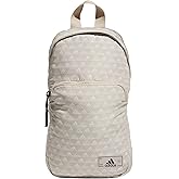 adidas Essentials Sling Small Crossbody Bag for Women and Men (5L), Bos Mini Monogram Wonder Beige/Black/2.0, One Size