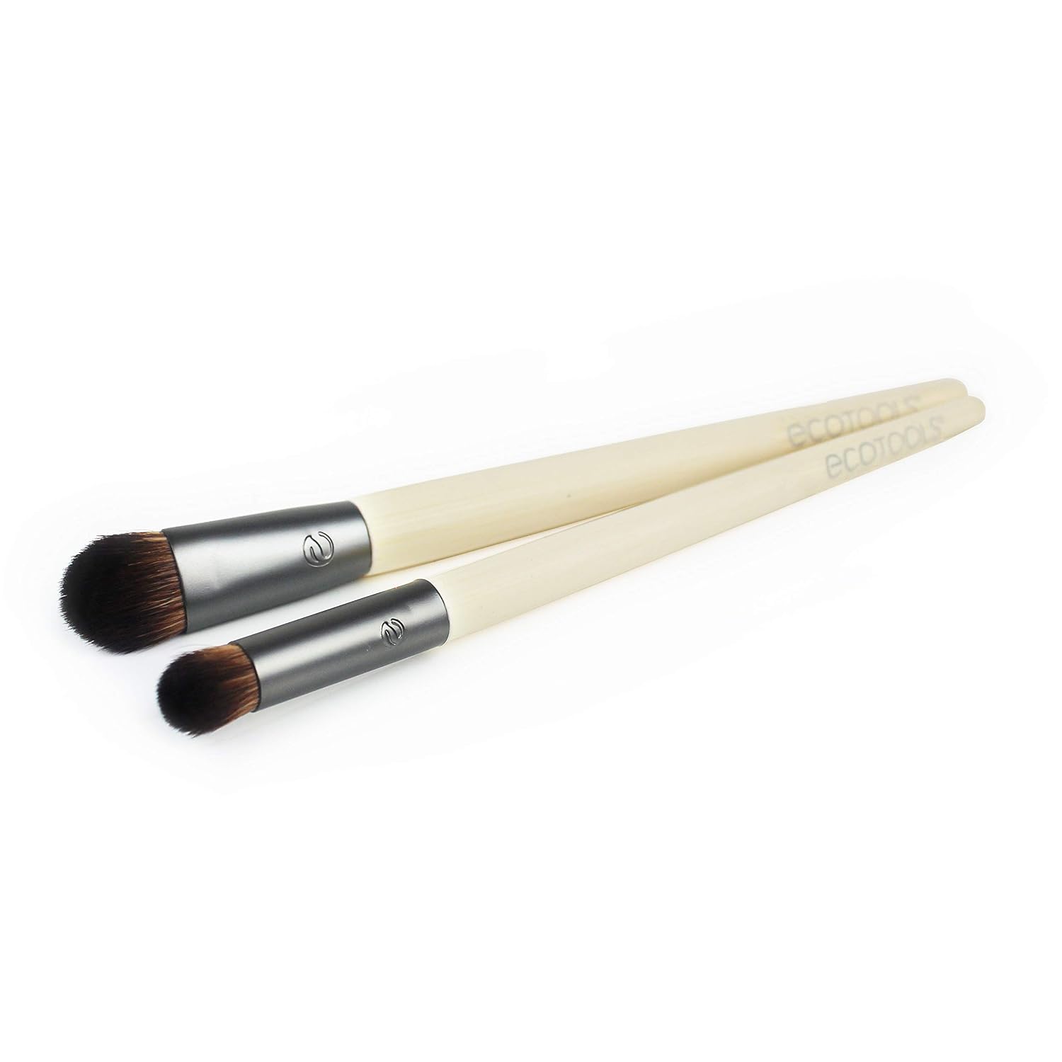 EcoTools Ultimate Shade Makeup Brushes, Blending for Powder and Cream Eye Shadows, Set of 2: Beauty