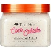 Tree Hut Coco Colada Body Scrub, Exfoliating Sugar Scrub, Vegan, 18 Oz | Exfoliating &amp; Nourishing with Shea Butter &amp; Essential Oils, Body Exfoliator for All Skin Types, Self Care Gifts for Women
