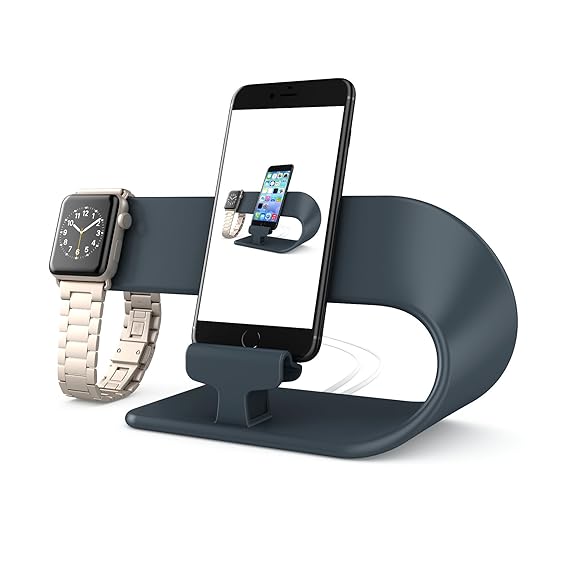 PUGO TOP Stand Compatible for Apple Watch,iPhone iPad Night Stand, iWatch/iPhone Charging Dock