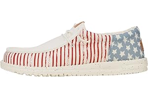 Hey Dude Men's Wally Funk Americana | Men's Shoes | Men Slip-on Loafers | Comfortable & Light-Weight