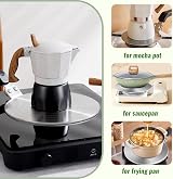 GEMMAHW 24 cm Induction Adaptor Plate for Moka Pot Heat Diffuser view 4