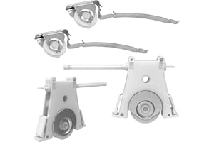 REIGAHOOD 2 Pair Gliding Screen Door Roller Assembly Fits for Andersen Upper P/N #1997063 & Lower P/N #1997310 (1991 to Present), 1-1/4" Nylon Concaved Wheels, Edge Adjustable