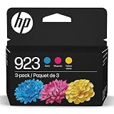 HP 923 Cyan/Magenta/Yellow Standard Yield Ink Cartridges, 3/Pack (6C3Y4LN)