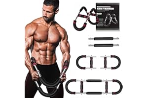 COTFTR Twister Arm Trainer for Men - Adjustable Chest Workout Equipment for Home Gym, Muscle Builder & Strength Training for Arms, Chest, Shoulders (Red, 40-90lb)