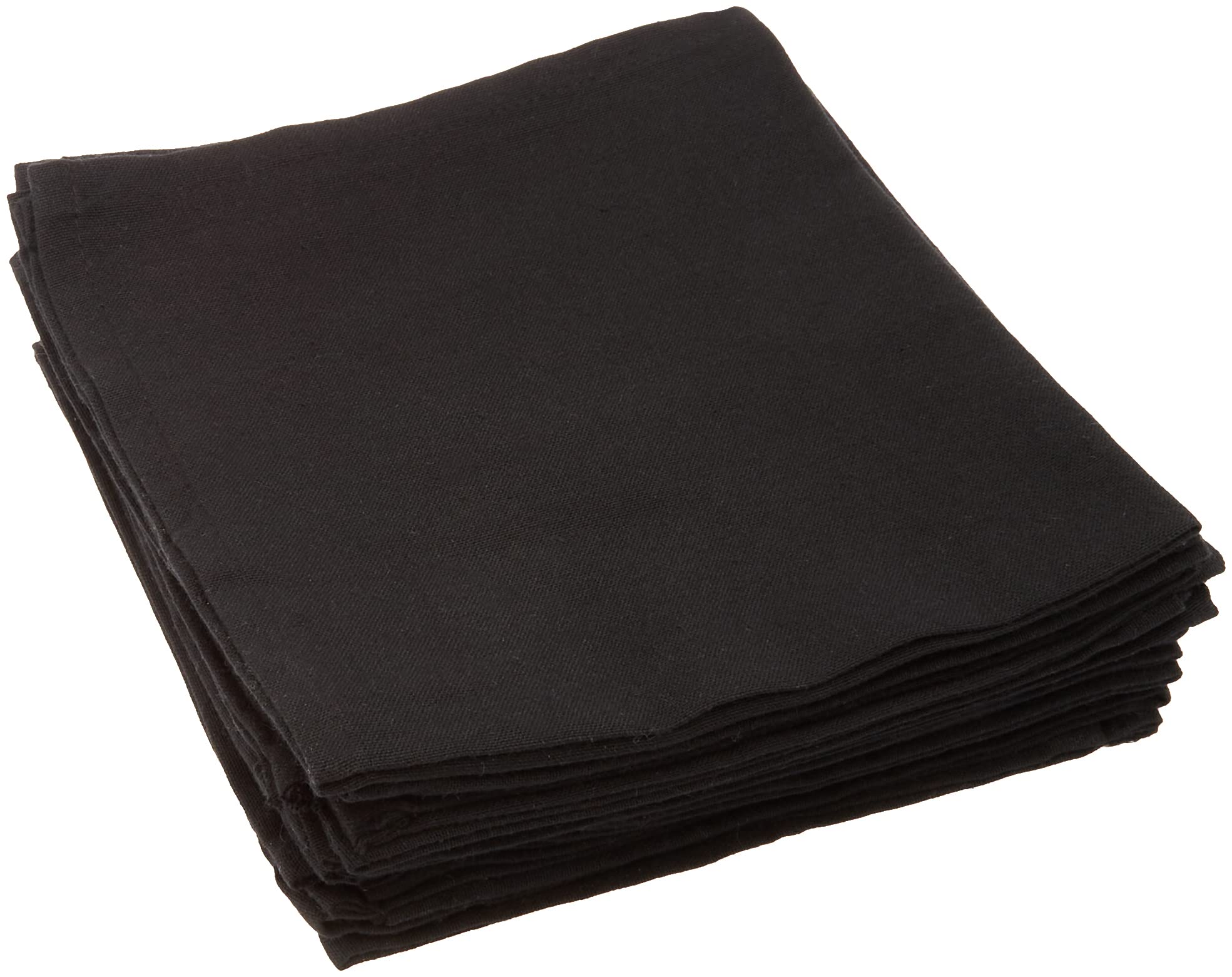 CALITEX Arc en Ciel Pack of 12 Cotton Serviettes, 44 x 44cm, Cotton, black, 44x44 cm — image 1