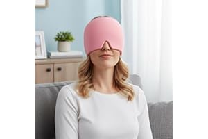 Women Cooling Gel Hairband Half Circle Wrap Soft Flexible Hair Cover for Head Top Back Daily Light Wear Relaxation(Pink)