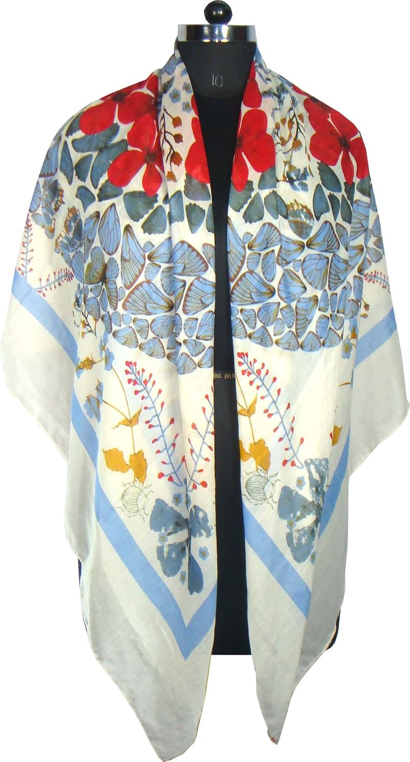 new fashion red floral & multi colour print scarves raksha bandhan special