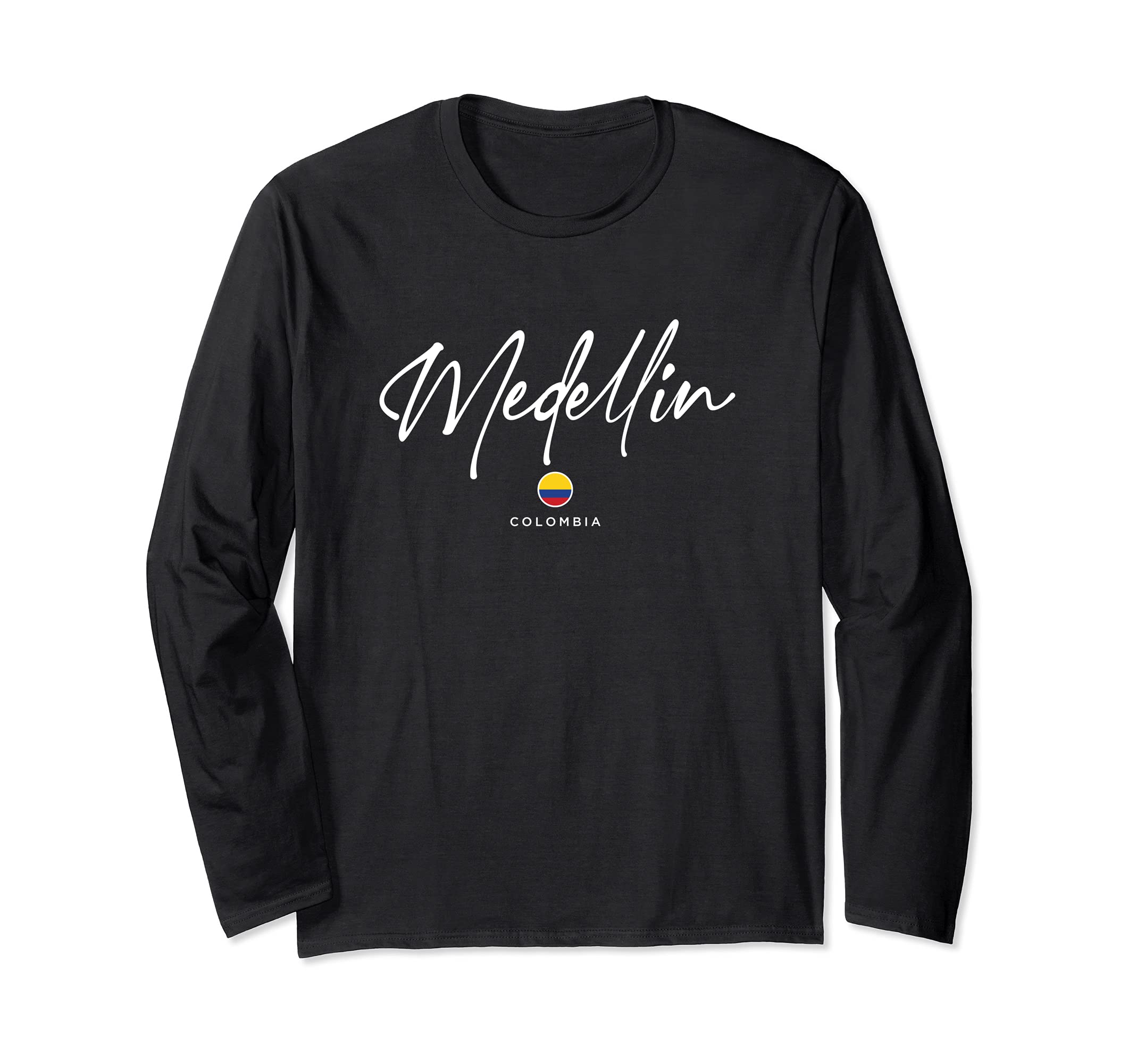 Medellin Colombia Flag Long Sleeve T-Shirt