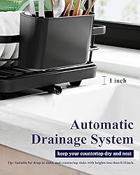 Kitsure Dish Drying Rack - Compact Dish Rack with