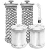 wipenow Replacement Filter Compatible with Tineco A10 / A11 / PURE ONE S11 | 4-Pack Filters Kit for PWRHERO 11 Snap Cordless Vacuum, 2 Pre-Filters &amp; 2 Post-Filters