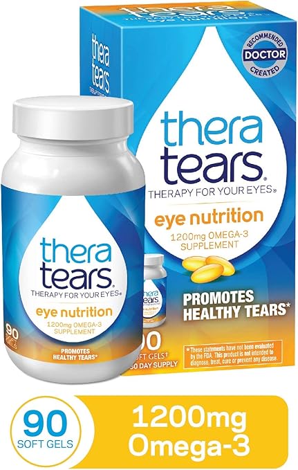Amazon Com Theratears 1200mg Omega 3 Supplement For Eye Nutrition