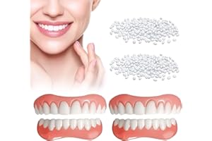 WUEYOPRON Fake Teeth, 4PCS Temporary Fake Teeth for Women and Men, Nature and Comfortable Veneers to Regain Confident Smile Freshcolor