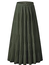NASHALYLY Women's Chiffon Elastic High Waist
