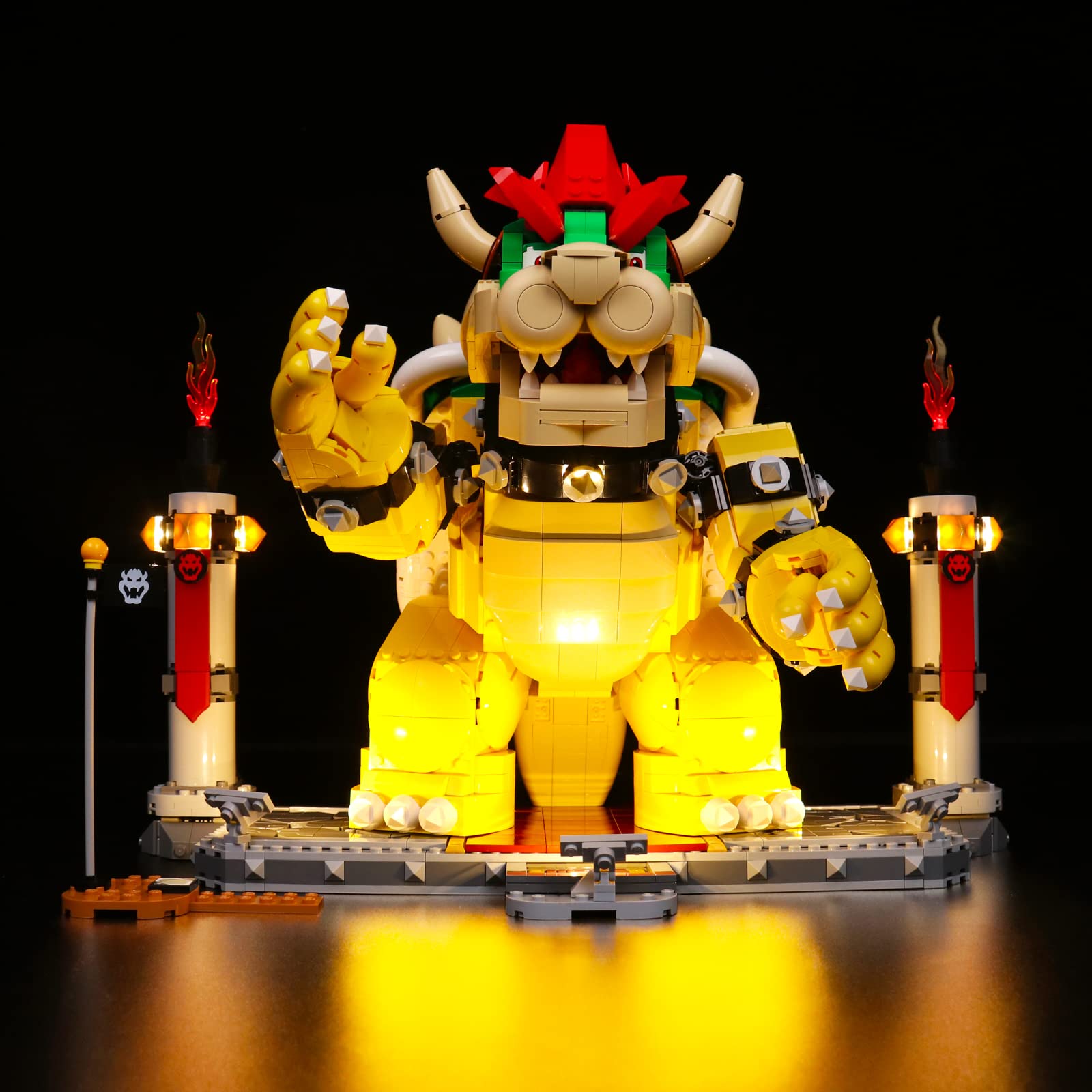 Led Light Kit for Lego The Mighty Bowser, Led Lighting Set for Lego 71411 Super Mario The Mighty Bowser - Not Include Models, Just Light Set(Standard Version)
