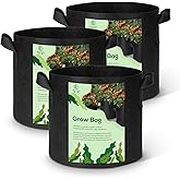 WEIFENG 3-Pack 40 Gallon Grow Bags, XL Heavy Duty Fabric Planter with Handles for Extra Large Trees, Big Shrubs