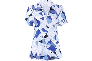 CUCUCHY STYLE Cucuchy Womens V Neck Golf Polo Shirts Moisture Wicking Sports Workout Tops