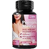 Pueraria Mirifica Capsules 2000mg Daily - Breast Enhancement Pills and Estrogen Supplement for Women and Men, Breast Enlargement Pills for Women and Transgender - Breast Growth Breast Enhancer
