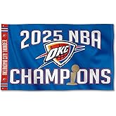 WinCraft Oklahoma City Thunder 2025 NBA Champions 3x5 Premium Banner Flag