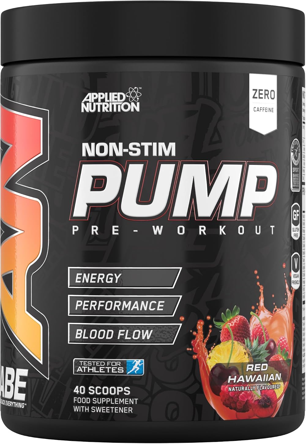 Applied Nutrition ABE Pump Pre Workout All Black Everything 500g Red Hawaiian