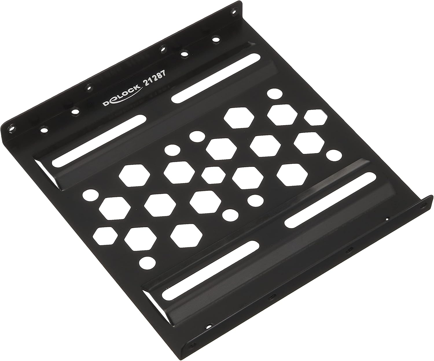 DeLOCK 21287 Aluminum Installation Frame 2.5 to 3.5 black, Computer Mounts, Schwarz
