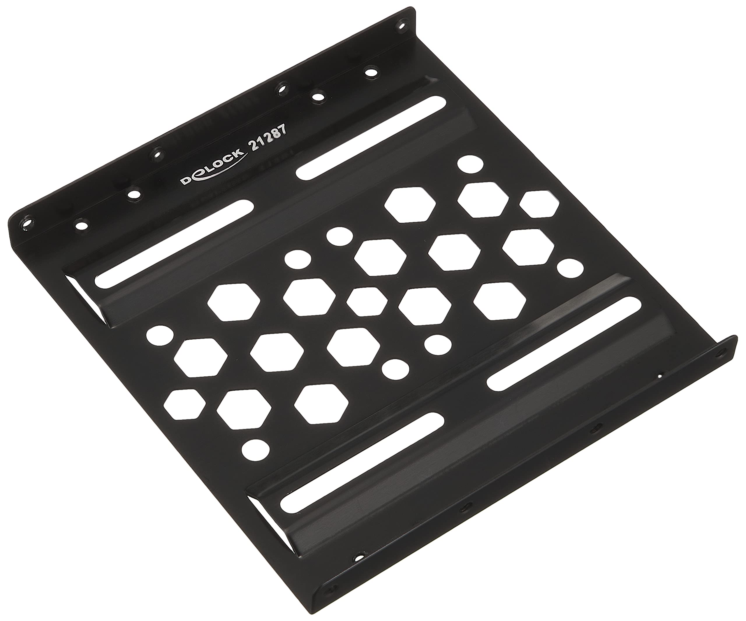 DeLOCK 21287 Aluminum Installation Frame 2.5 to 3.5 black, Computer Mounts