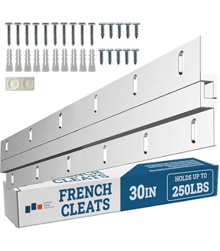 WINSMAR 32 Inch French Cleat Hangers (3 Pairs) - Aluminum Z Bar