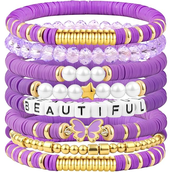 Set Braccialetti Colorati Heishi COIRIS Con Ciondolo E Nappa - Stile Surfista E Bohémien