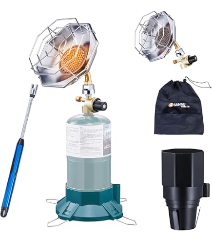 Petit chauffage d'extérieur portable en acier inoxydable pour tente de camping, pêche, randonnée, camping Petit chauffage d'extérieur portable en acier inoxydable pour tente de camping, pêche, randonnée, camping