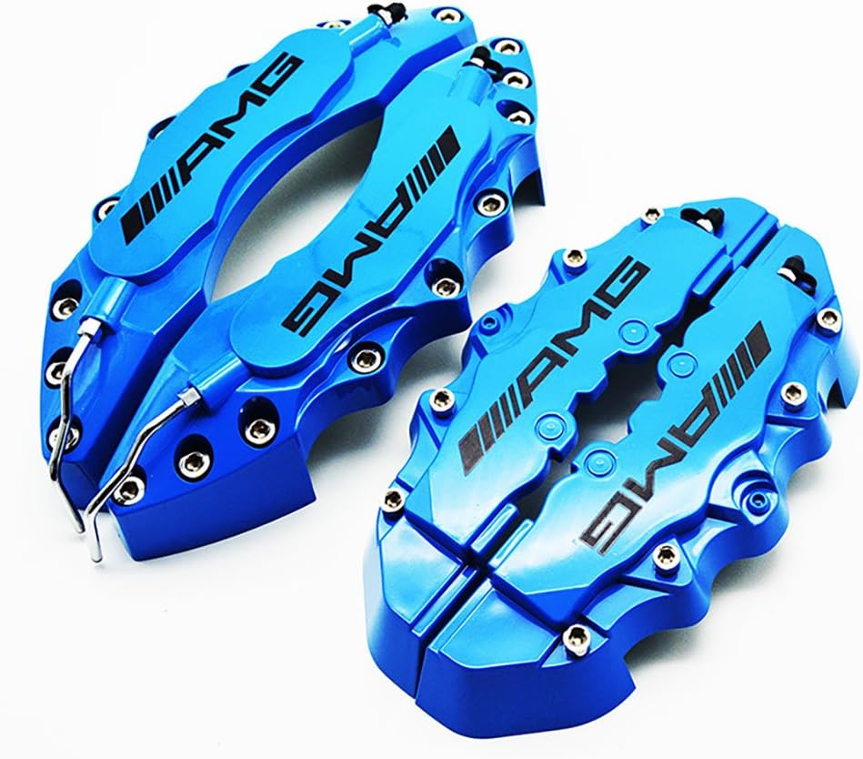 Leadchange 4x Customize Blue Caliper Cover Kit Black Label Amg For Mercedes Benz Car Class C GLE CLS ML GLK GLA A B E Brake Styling Decoration 4pcs/Lot