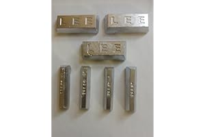 Pure Lead Ingot Bars, 99.9% Soft Lead, 5lbs Total Weight, LEE Stamped, Clean Industrial Grade