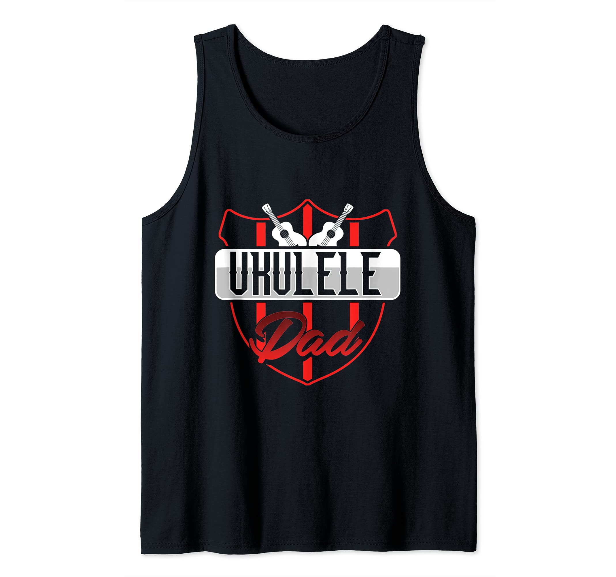 Mens Ukulele Dad Uke Guitar Acoustic Hawaiian Musician Hawaii Tank Top
