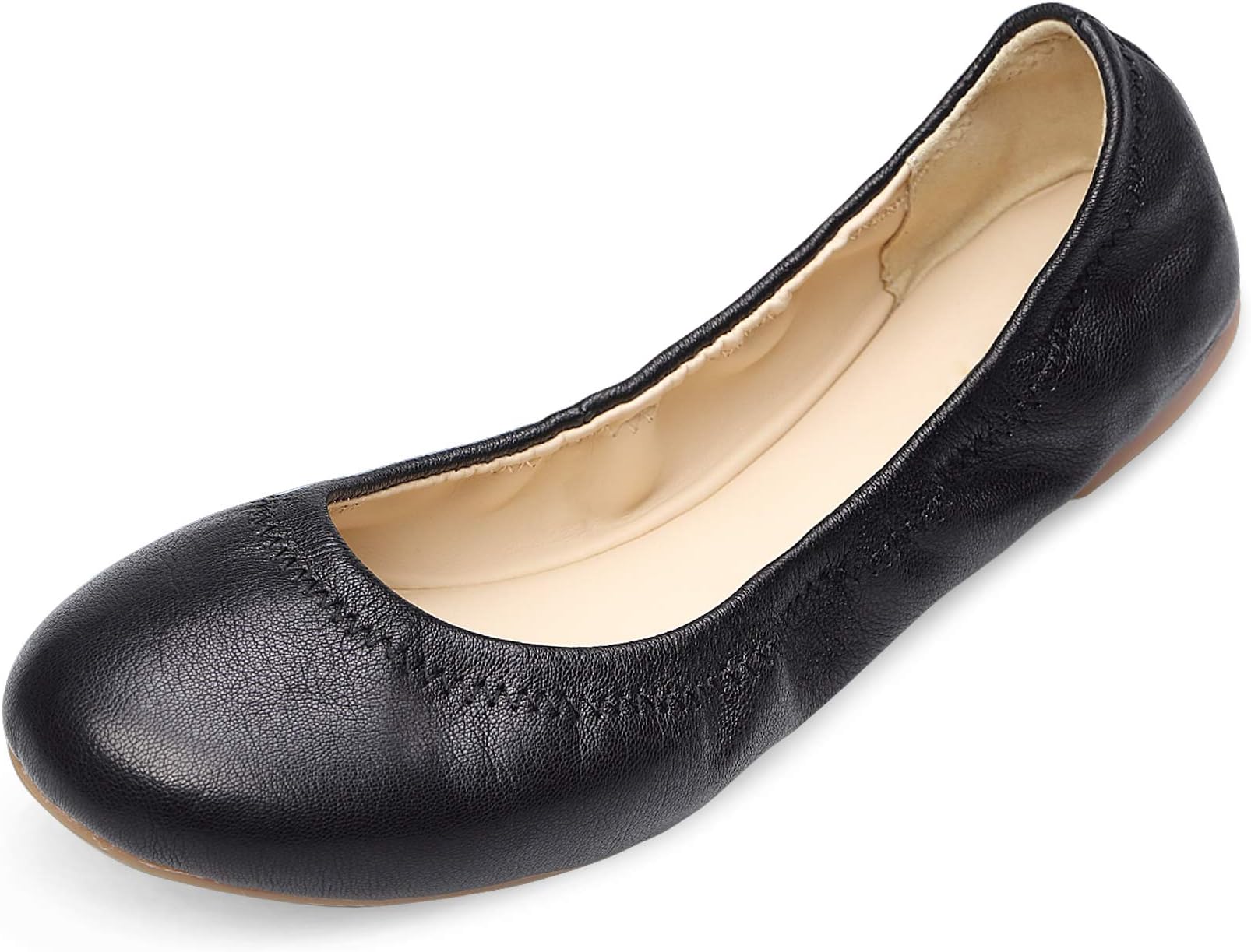 Xielong Women's Chaste Ballet Flat Lambskin Loafers Casual Ladies Shoes Leather