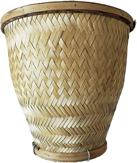 rice in steamer basket