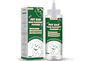EcoStylife Dog Ear Powder for Hair Removal – Ear Plucking Powder for Dogs & Cats – Grooming Ear Powder for Better Grip, Less 