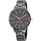 Nine West Women's Crystal Accented Bracelet Watch