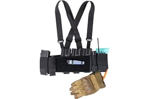 CASONMMAX Low-Vis Tactical Chest Fixation Device,Lightweight Elastic Rig Cummerbund Combat Gears.