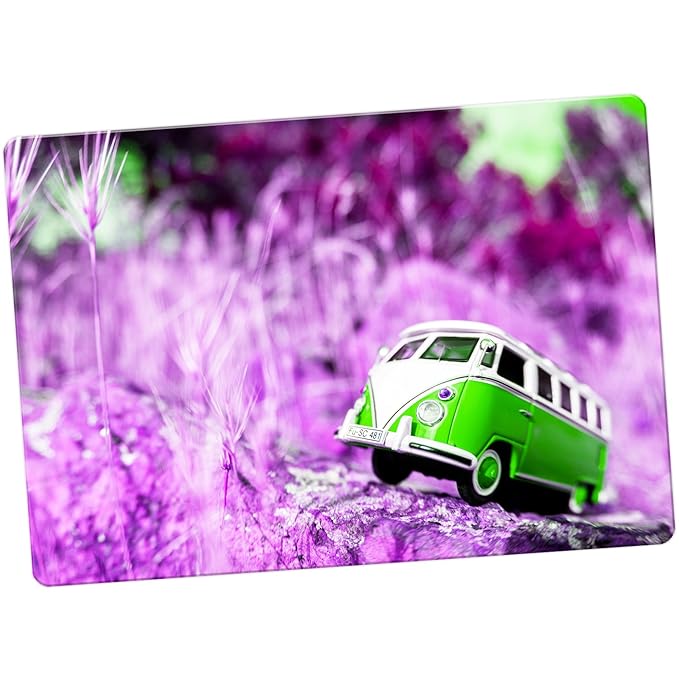 Camper van escena imán para nevera, Green Camper Van Scene, Large ...