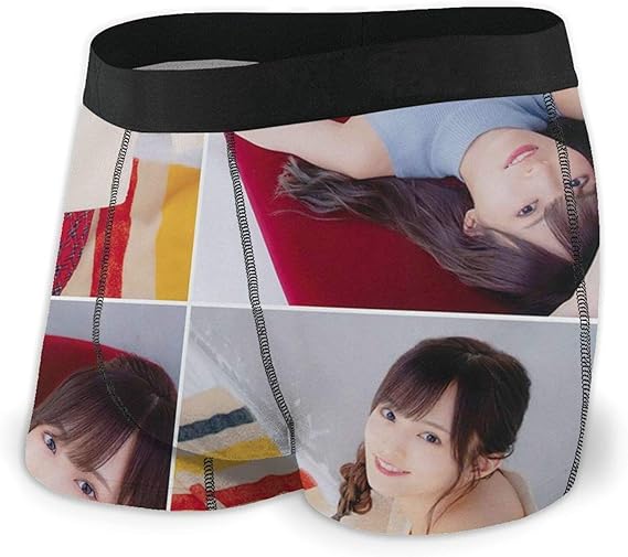 Amazon Co Jp 山本彩やまもと さやか 1 メンズ ショーツ ボクサー ファッションカスタム印刷 立体設計の四角いズボン通気性 吸汗速乾 ボクサー 下着 服 ファッション小物