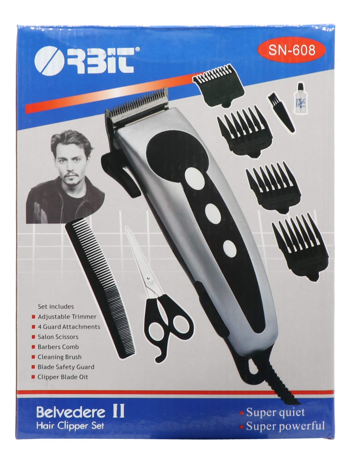 Orbit Belvedere Ii Hair Clipper Set For Men Black Amazon In