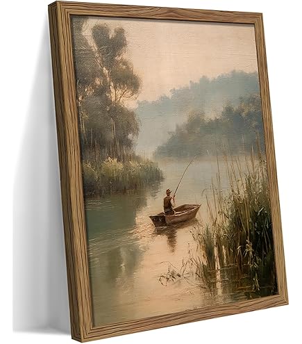 Amazon.com: ART.COM Wall Art Print Tom Sawyer Fishing on White Frame by  Howard Pyle, 21" x 29": Posters & Prints